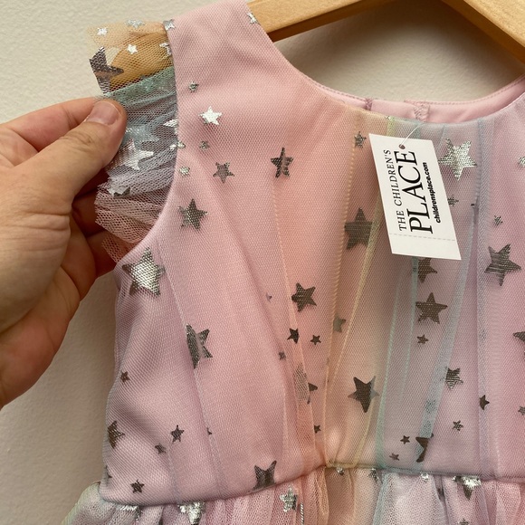 THE CHILDREN'S PLACE Star Tulle Party Toddler Girl Dress - Picture 11 of 11